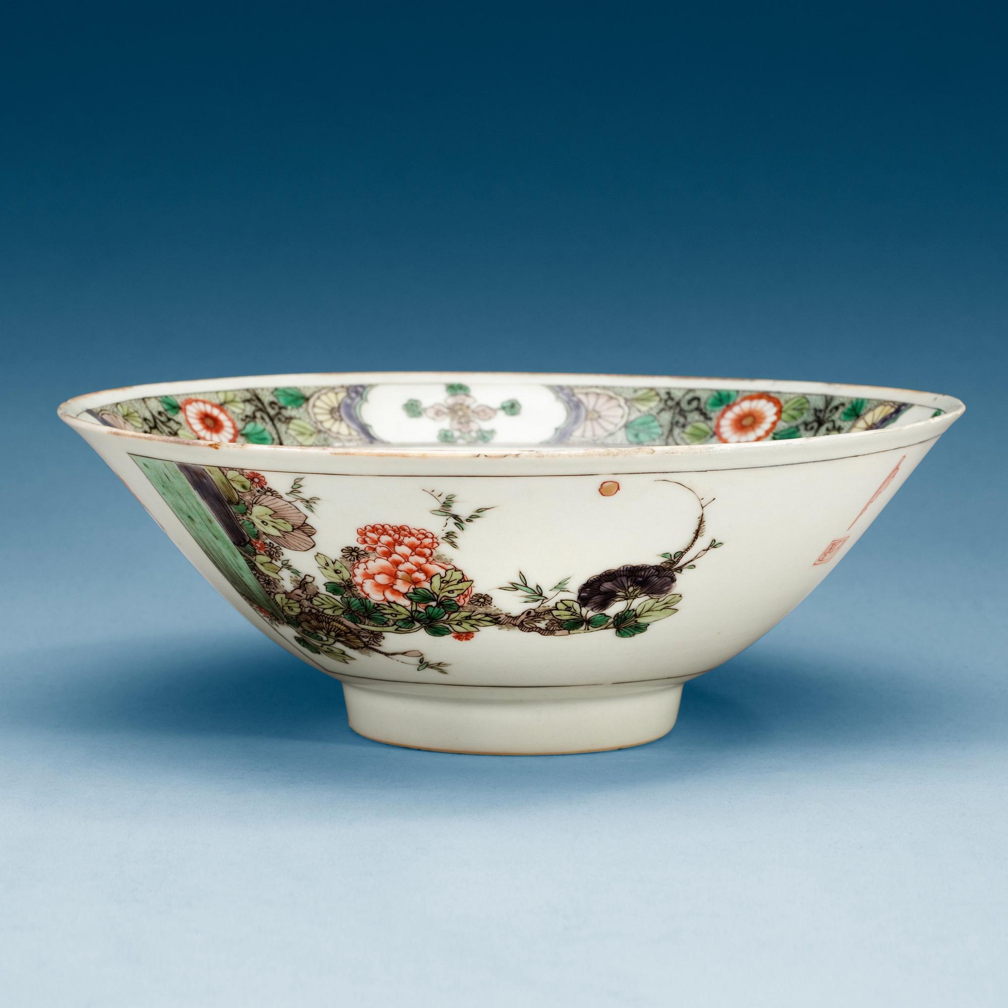 SKÅL, porslin, Qing dynastin, Kangxi (1662-1722).