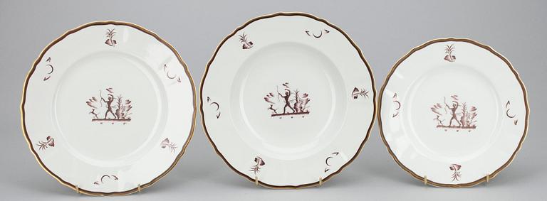 SERVISDELAR, 34 st, porslin, "Diana" Arabia 1928 - 32.