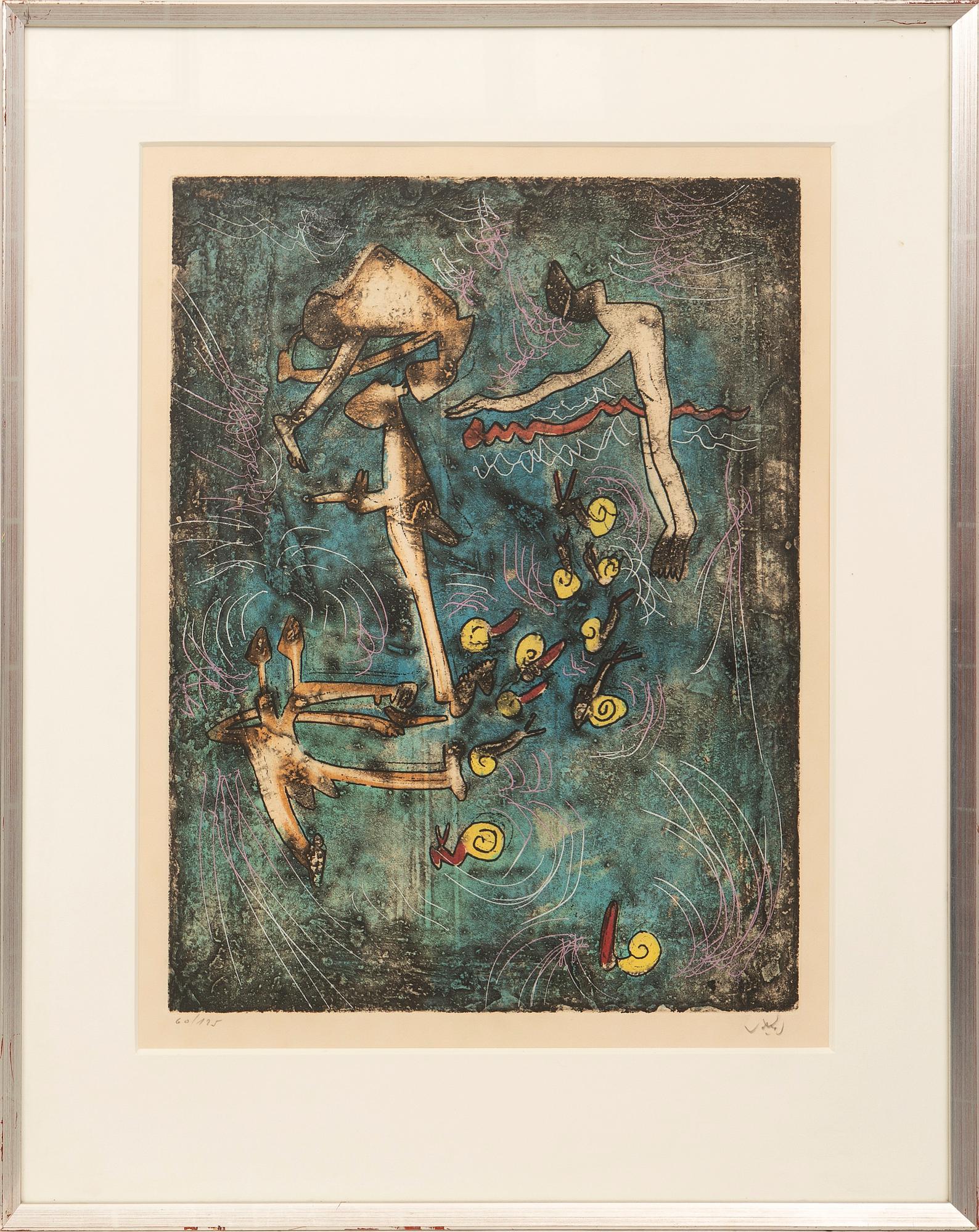 Roberto Matta, "Les escargots", 1975.