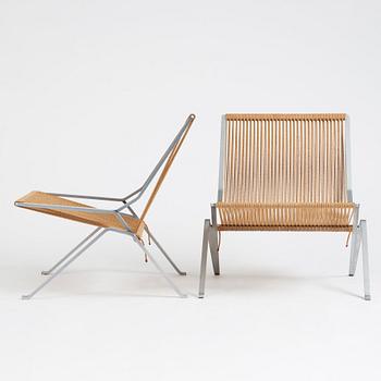 Poul Kjaerholm, a pair of 'PK 25' easy chairs, 'The Element Chair', edition E Kold Christensen, Denmark ca 1962.