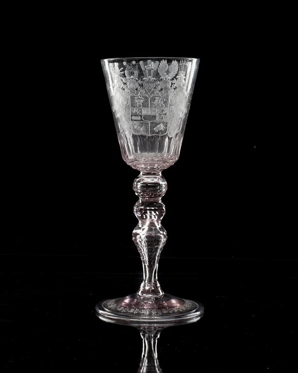 An English goblet, 18th Century.