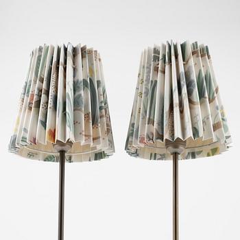 Harald Notini, bordslampor, ett par, modell "15288", Arvid  Böhlmarks Lampfabrik, 1900-talet mitt.