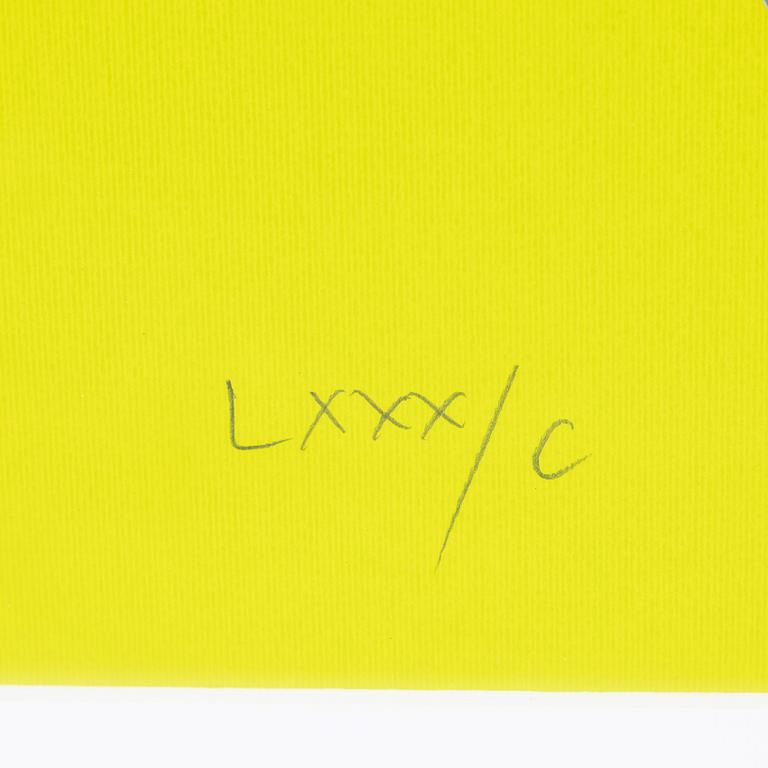 Franco Costa, silkscreen in colours, signed LXXX/C.