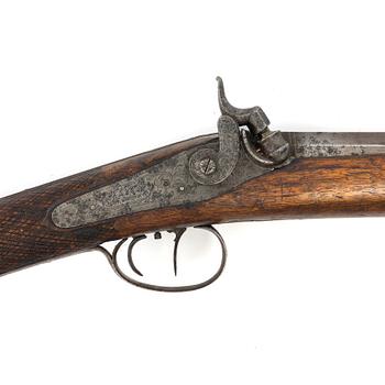 A percussion rifle, mid-19th century, Denmark.