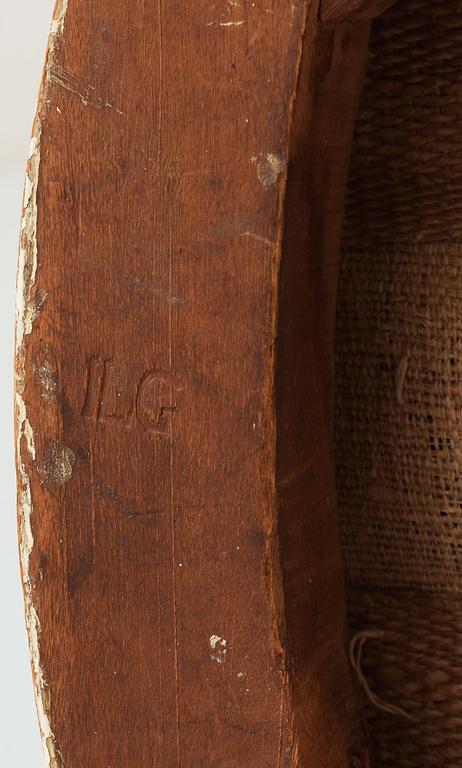 TABURETTER, ett par, av Johan Lindgren (mästare i Stockholm 1770-1800). Gustavianska.