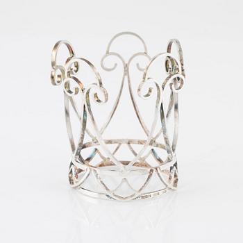 A Swedish Silver Bridal Crown, Guldsmedjan Steve Drottmar, Malmö 1989.