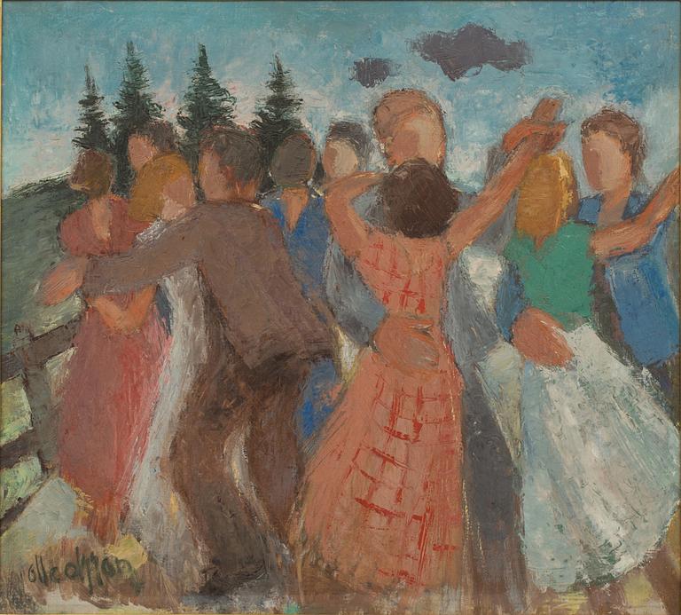 OLLE OLSSON-HAGALUND, oil on canvas, signed,