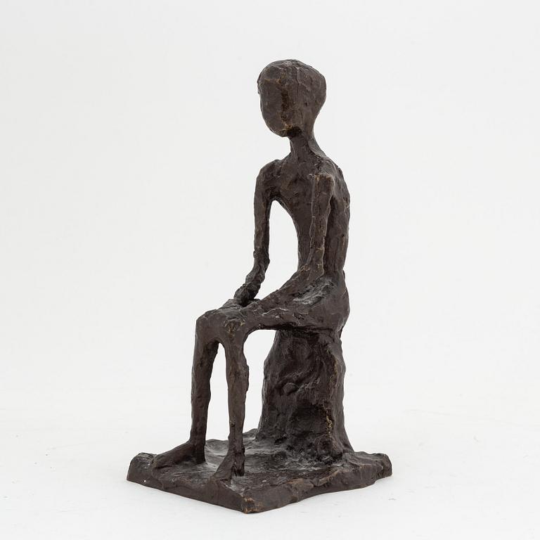 Asmund Arle, skulptur, brons, signerad och daterad 1950.