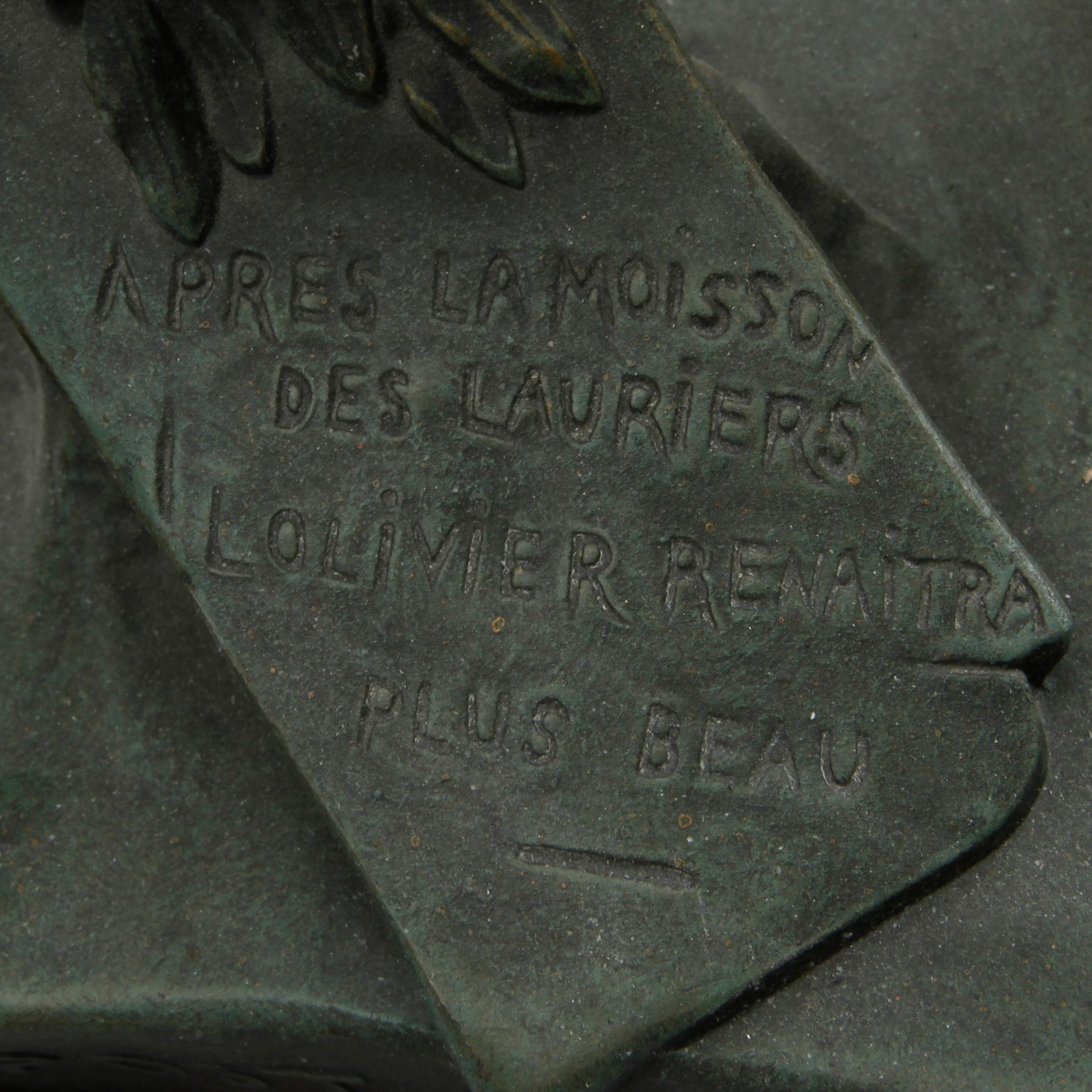 ÉMILE LOUIS PICAULT, efter, skulptur, patinerad metall, Märkt E Picault.