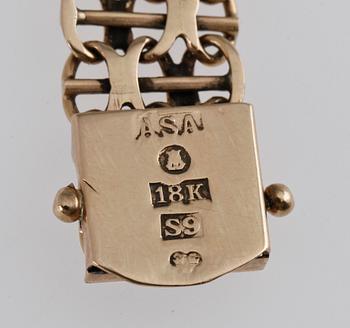 ARMBAND, 18k guld, Stockholm, 1968. Vikt ca 20 gr.