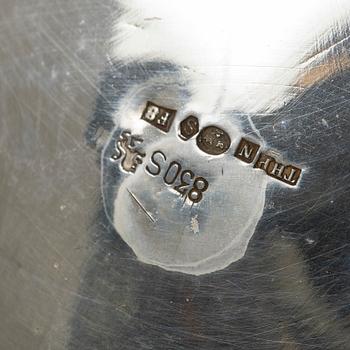 Norwegian Filigree Factory, coffee pot, silver, Oslo, Norway, 1930s.