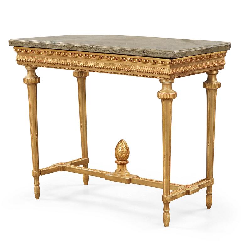 A Gustavian late 18th century console table.