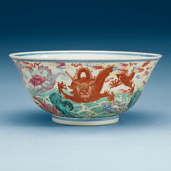 1632. A famille rose bowl, presumably late Qing dynasty.