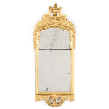 An end of the 18th century Gustavian mirror.
