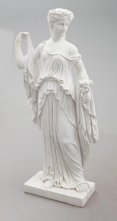 STATY/SKULPTUR, marmor, modern tillverkning.