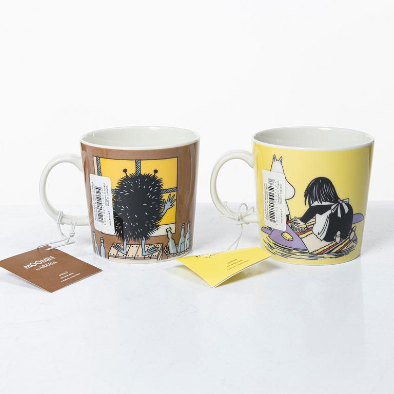 Arabia, 29 Moomin mugs, Finland.