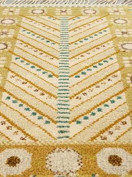 Marianne Richter, A CARPET, "Gula trädet", knotted pile, ca 224,5 x 143 cm, signed AB MMF MR.