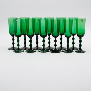 CHAMPAGNEGLAS, 12 st, "Salut", Simon Gate, Orrefors.