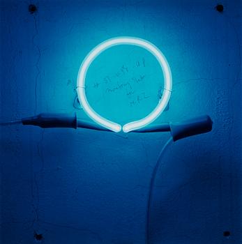 236. Ann-Sofi Sidén, "53 W. 9th Street (blue neon ring)", 1994 - 2004.