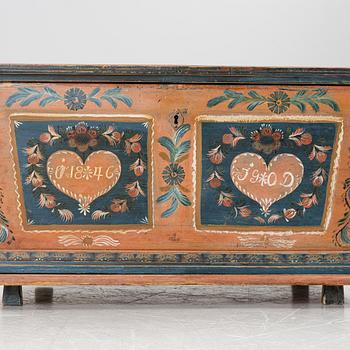 Kista, allmoge, Delsbo, Hälsingland, märkt JGOD 1846.