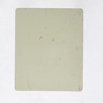Alvar Aalto, a green lacquered side table, Aug. Louhen Rautasänkytehdas ja Valimo Oy, Åbo ca 1932, for Paimio, Finland.