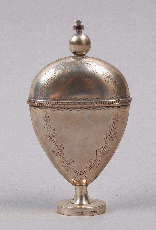 SVAMPDOSA, silver, 1800-tal.