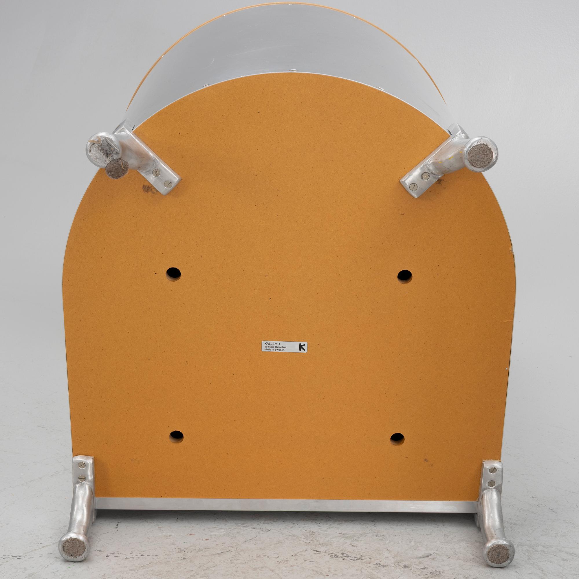 Mats Theselius, fåtöljer, ett par, "Aluminiumfåtölj", Källemo, Värnamo, efter 1990.