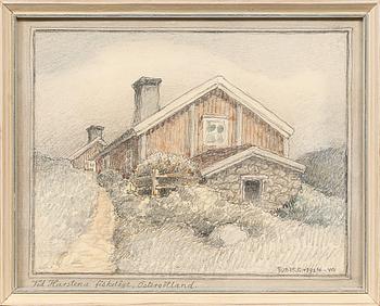 FERDINAND BOBERG, 4 st, teckningar, signerade och daterade 1915-41.