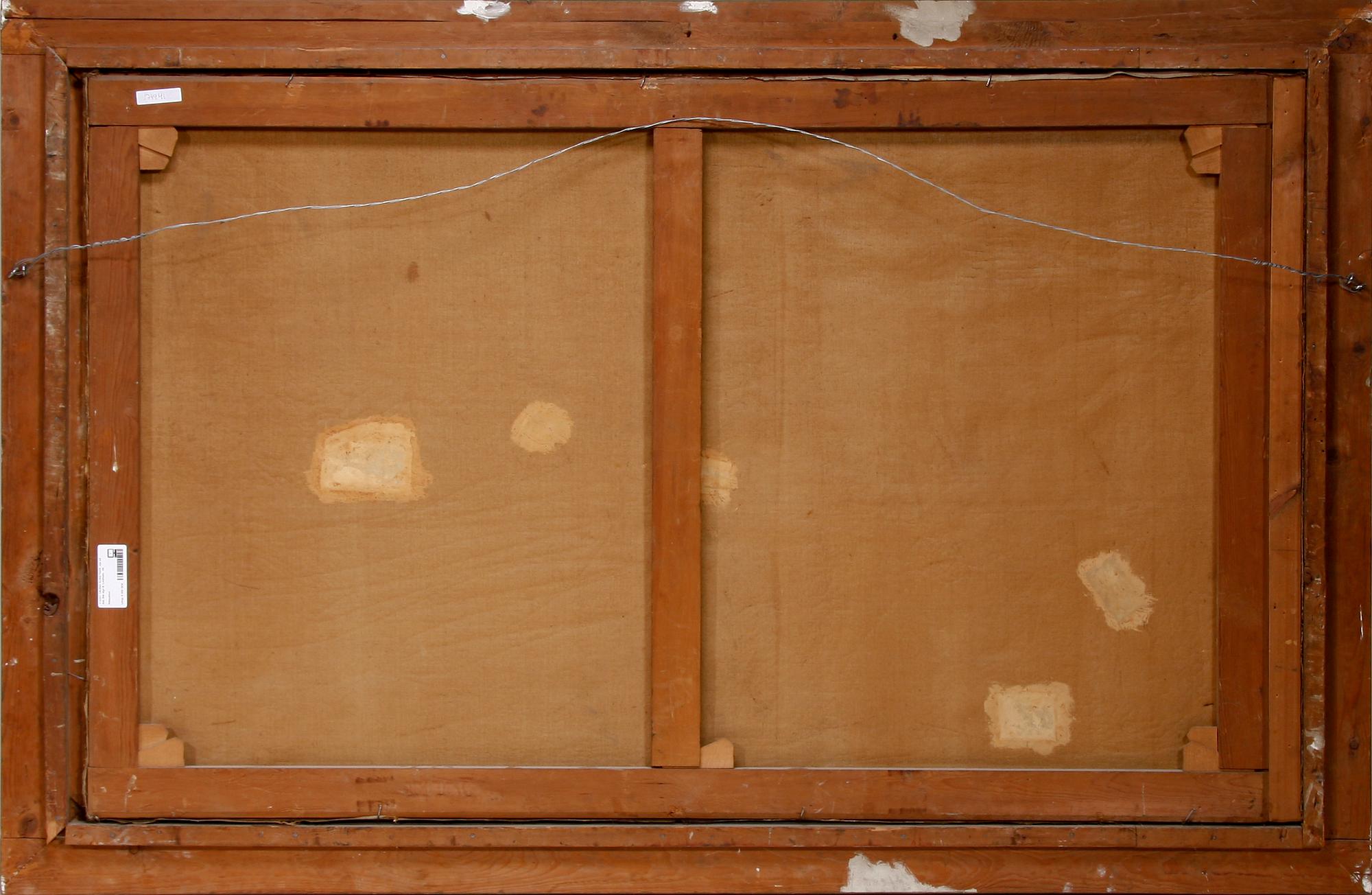 OKÄND KONSTNÄR, olja på duk. Bär sign B. Lindholm. -06.