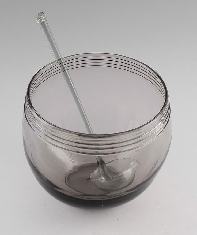 BÅLSKÅL SAMT SLEV, glas, Hovmantorp, 1900-talets andra hälft.