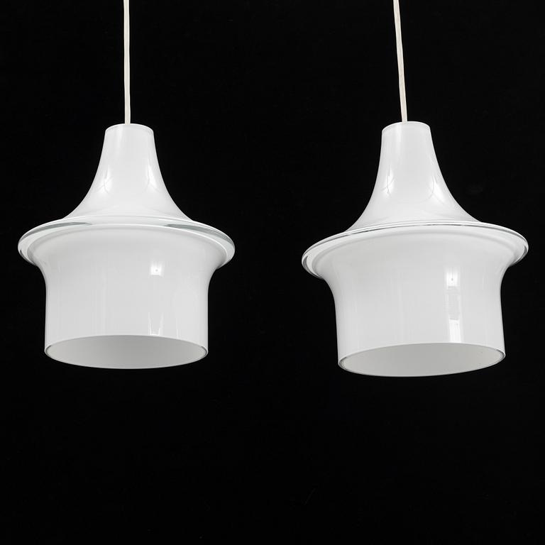 Lisa Johansson-Pape, a pair of 'Pagod' ceiling lamps, Iittala, Finland.