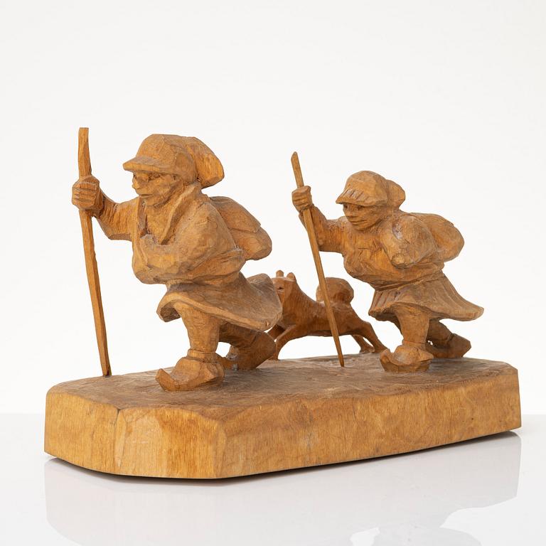 Bengt Jonsson, Wandering Sámi with dog.