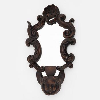 Spegel, barockstil, Sydeuropa, omkring år 1900.