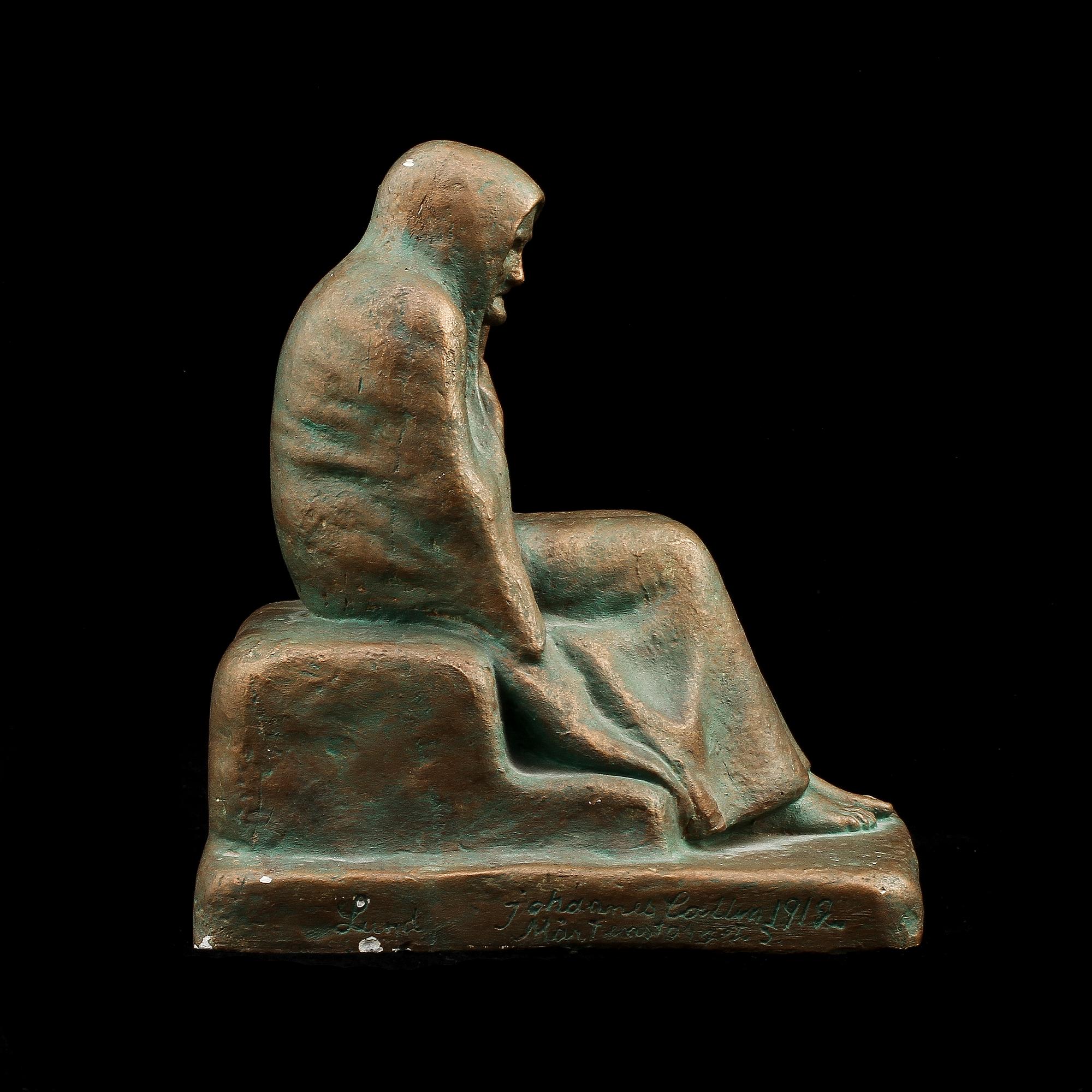 JOHANNES COLLIN, skulptur, gips, sign samt dat 1912.