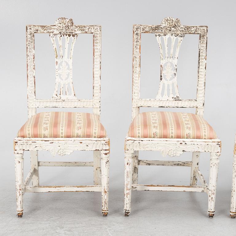 Stolar, 4 st, Lindome, 1700-talets slut, Sengustavianska.