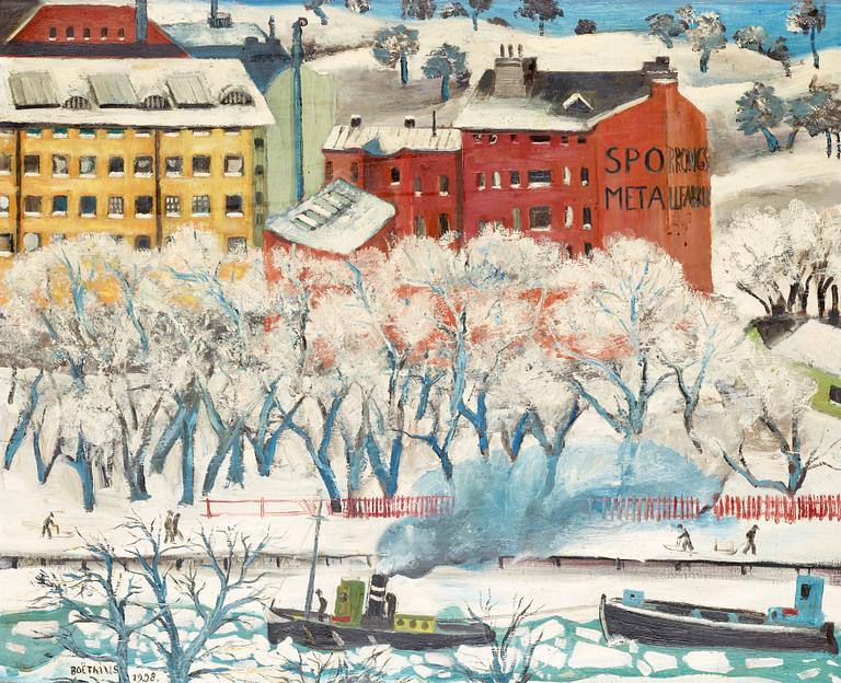 Lars Boëthius, Karlberg, Stockholm in winter.
