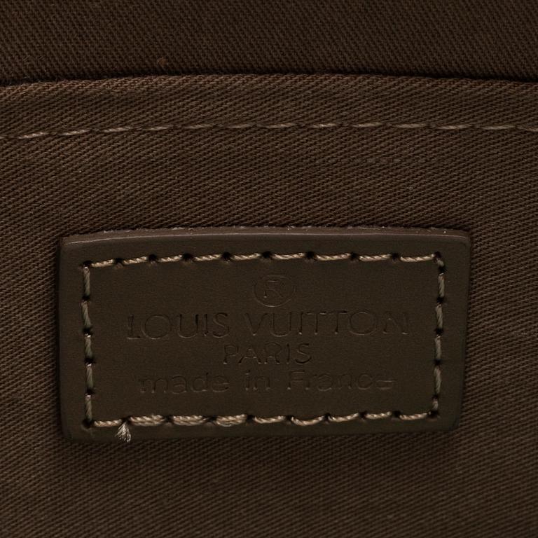 LOUIS VUITTON, Grey EPI leather 'croisette' MM.