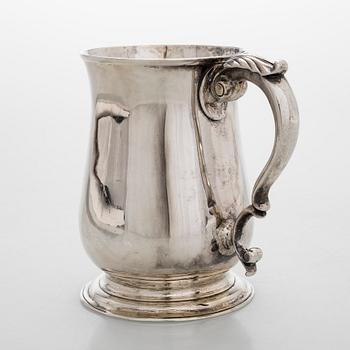 Robert Albin Cox, tuoppi, sterlinghopeaa, Lontoo 1754.