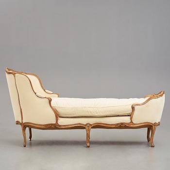 A Louis XV mid 18th century daybed "Lit de repos".