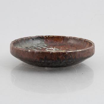 Carl-Harry Stålhane, an unique stoneware dish, Rörstrand, Sweden.