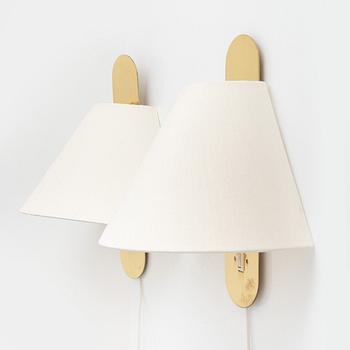 Vägglampor, ett par, Bergboms, sent 1900-tal.