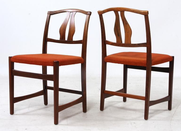 STOLAR, 4 st, "S 31", Vidar Malmsten, Möbelhantverket RUDA.