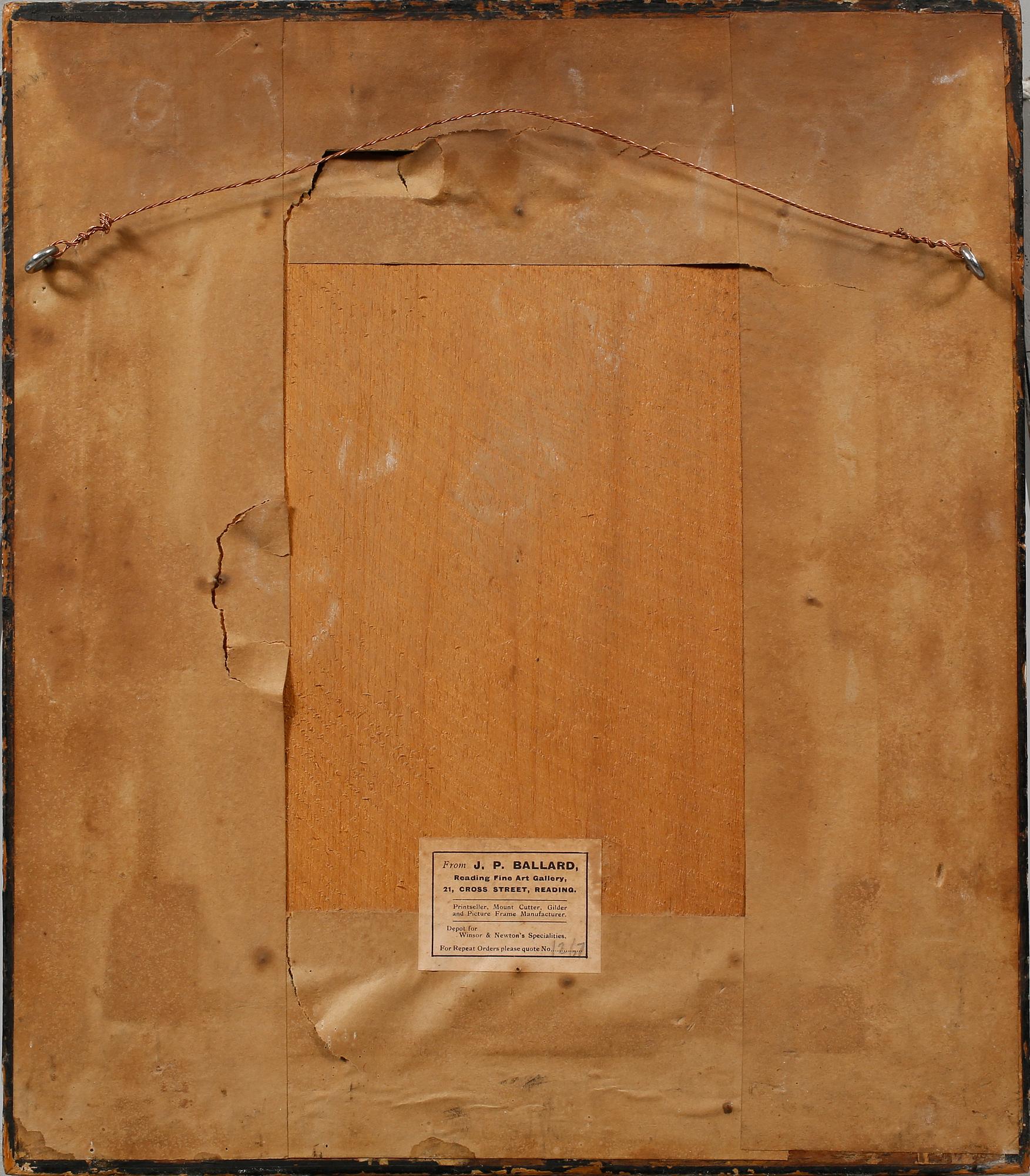 OKÄND KONSTNÄR, olja på papper, 1700/1800-tal.