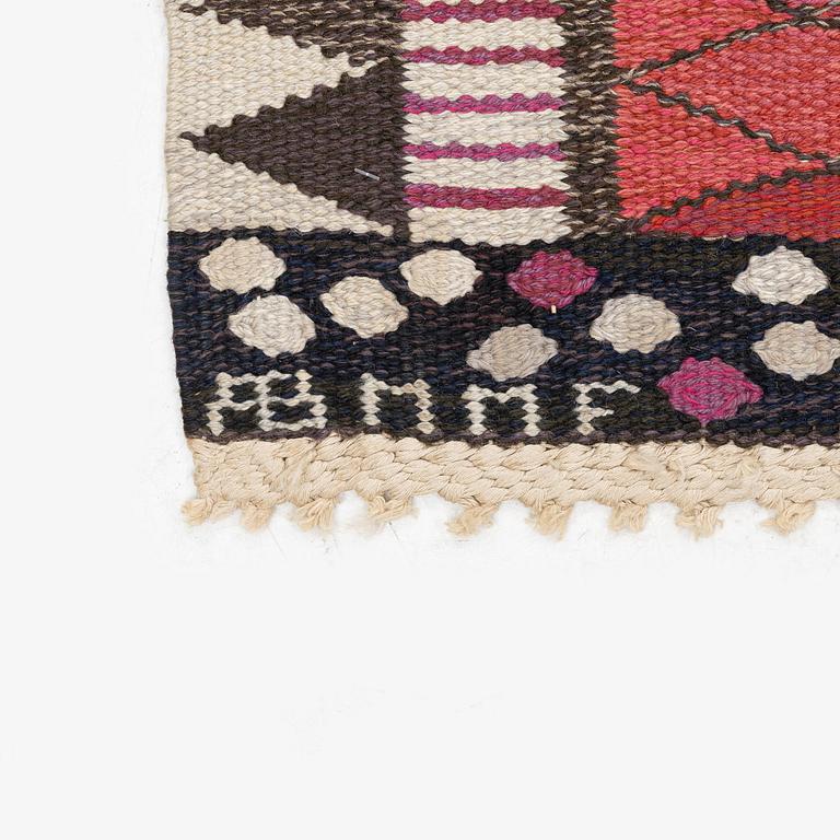 Marianne Richter, a carpet, 'Josefina röd', tapestry weave, c 238 x 172 cm, signed AB MMF MR.