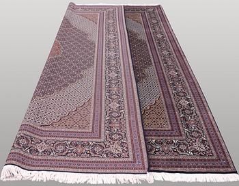 Tabriz part silk s.k 50 Radj, ca 355 x 247 cm.