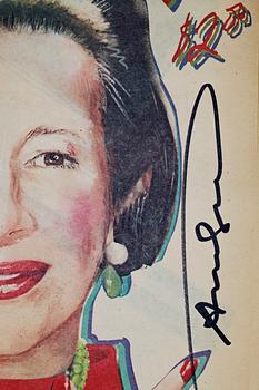 ANDY WARHOL, tidskrifter, 2 st, sign. November 1979 och december 1980.