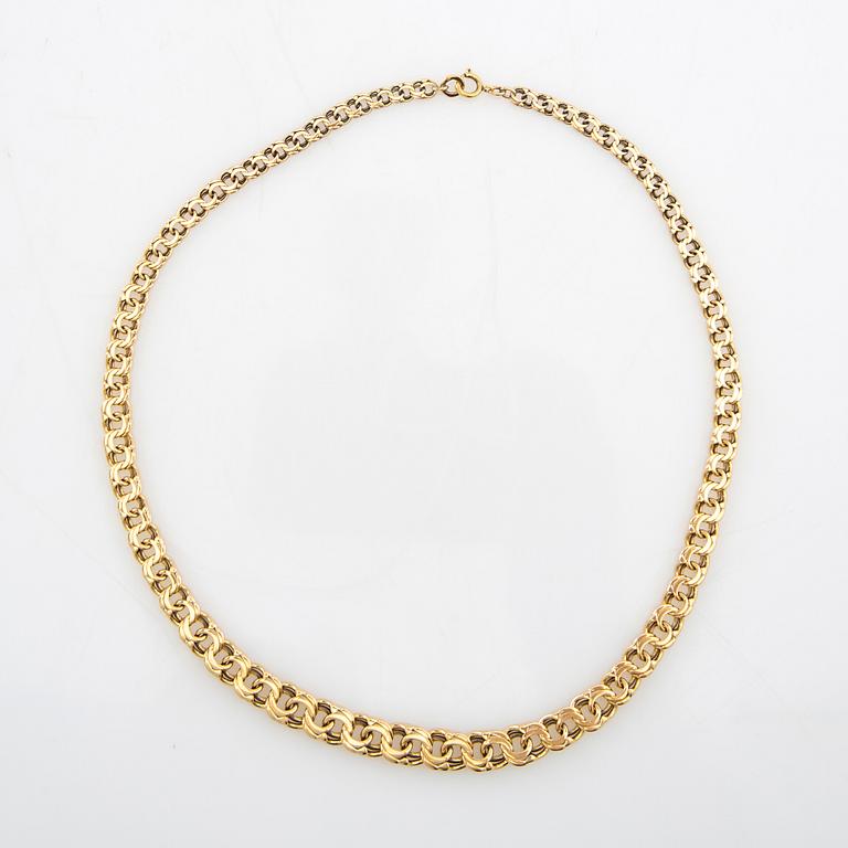 Necklace Bismarck link 18K gold, Maj-Lis Löpp Stockholm 1953.