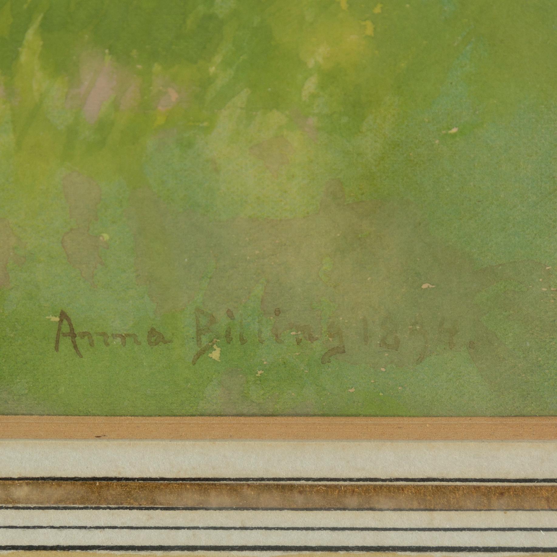ANNA BILLING, akvarell, signerad och daterad 1894.