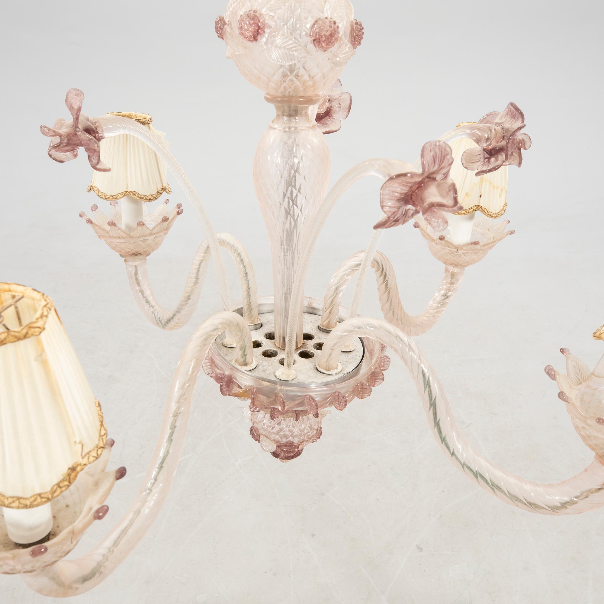 Chandelier in Venetian style, first half of the 20th century.