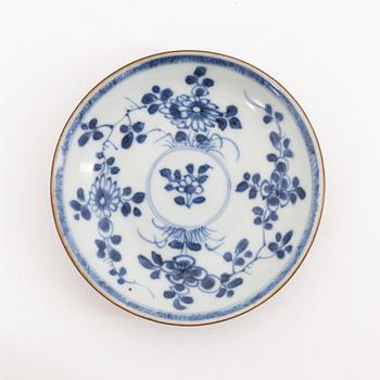 A group of 10 blue and white and capuciner glazed dishes, Qing dynasty, Kangxi (1662-1722). "The Ca Mau Shipwreck".